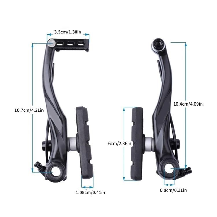 Mountain Bikes Linear V Brakes Bikes Brakes Calipers Aluminiums Alloy V Brakes Calipers Set For Bicycles Mountain Bikes