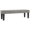 Vidaxl Letto Continentale Con Materasso, Grigio Chiaro, Velluto, 140X190Cm