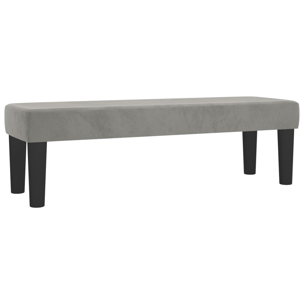 Vidaxl Letto Continentale Con Materasso, Grigio Chiaro, Velluto, 140X190Cm