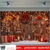 1Pcs Retro Wood Grain Christmas Tree Ornaments Decoration Background Xmas Backdrop Decorations For Photo Studio Photo Booth Party