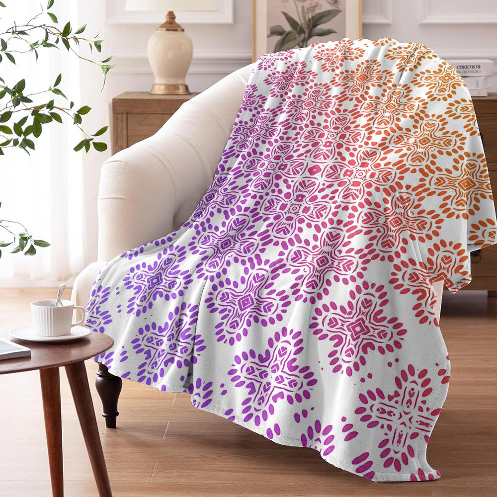 Retro Sunburst Überwurf Weiche Flanell AC Decke Leichter Sommer-Nickerchen-Überwurf Gemütliche Decke für Sofa Bett Reisen Zuhause