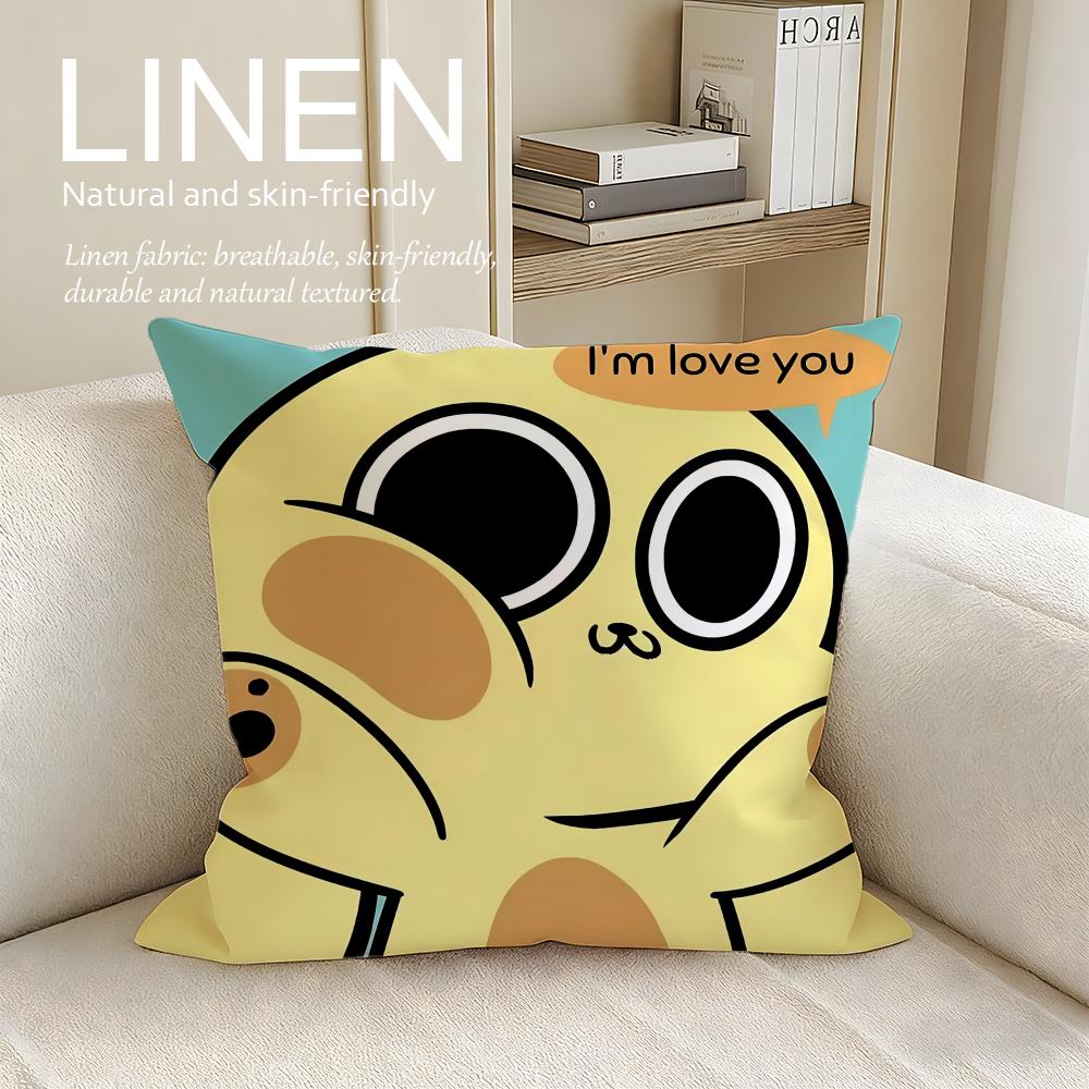 Cute Chikn Nuggit Cushion Cover Pillowcase Set Pcs x x Breathable Washable Sofa Cushion Cover