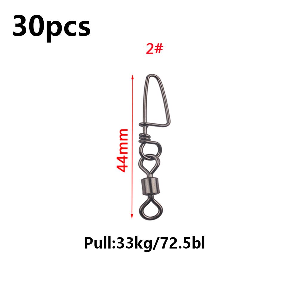 Fishing Swivels Ball Bearing 30 Pack Snap Coastlock