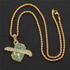 New Three-dimensional Beauty Necklace Flying Money Pendant European and American Nightclub Hip-hop Jewelry