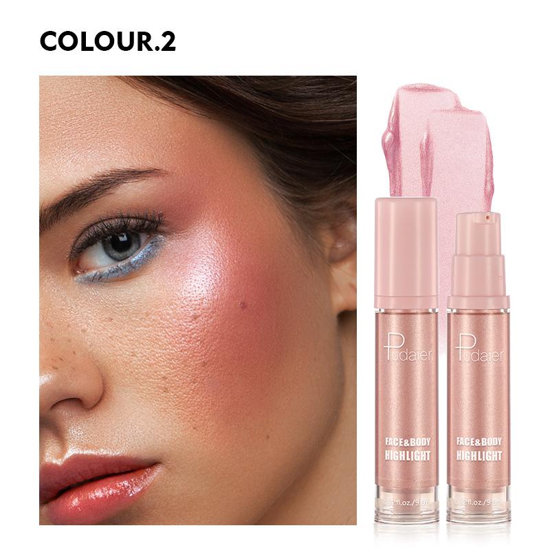 

Жидкий хайлайтер Pudaier 8 оттенков мерцающего и матового хайлайтера для сияющего сияния 02