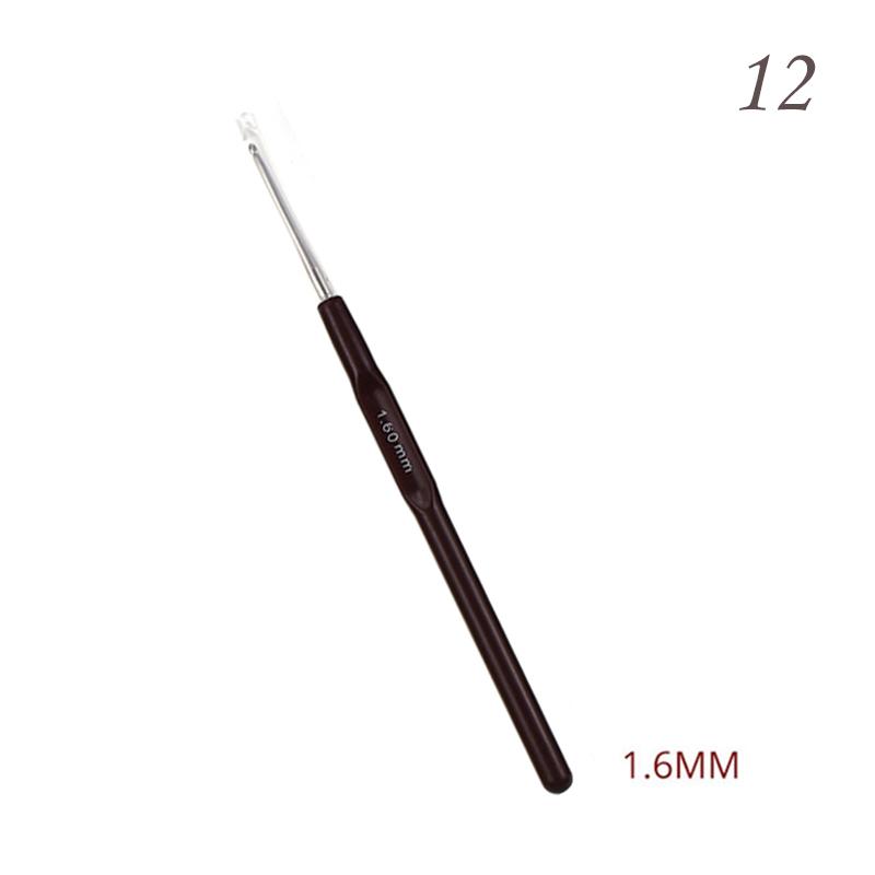 0.5-2.5mm Aluminum Alloy Knitting Needles Crochet Hooks DIY Knitting Hooks Handle For Yarn Weave Needles Kit Craft Sewing Tools