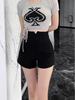 2025 Korean Style High Waist A-Line Wide Leg Shorts - Women’s Slimming Casual Booty Shorts