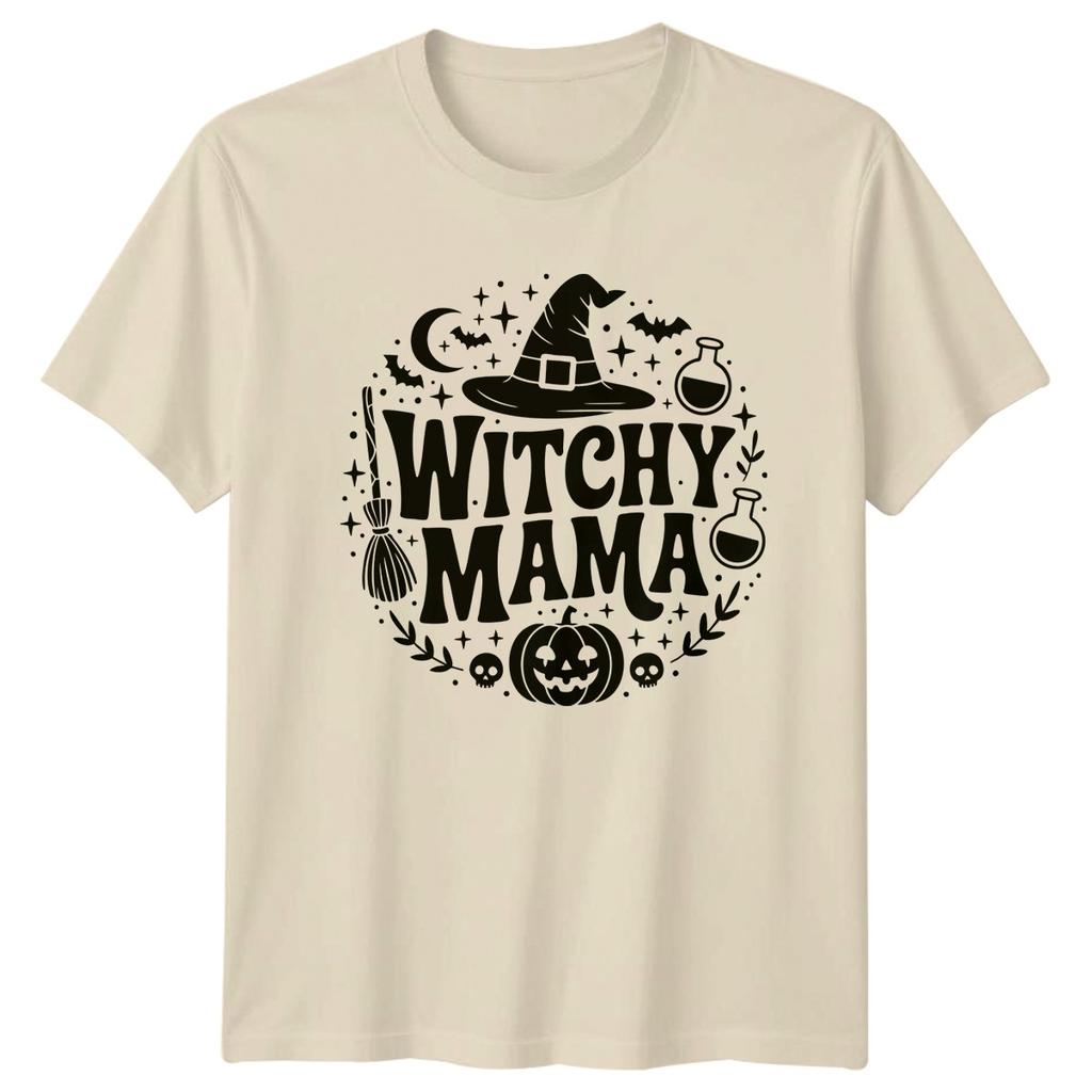 Witchy Mama Halloween Holidays Unisexs TShirt Unisexs Graphic Tee