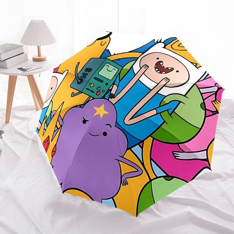 1pc Adventure Time Automatic Open/Close Umbrella, Lightweight Design for Everyone,Durable Canopy yy251014055