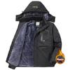 Men's Winter Fleece Lined Parka Thick Warm Windproof Water-Resistant Hooded Jacket Outdoor Casual Male Winter Warm Coats Anorak Jackets Outerwear