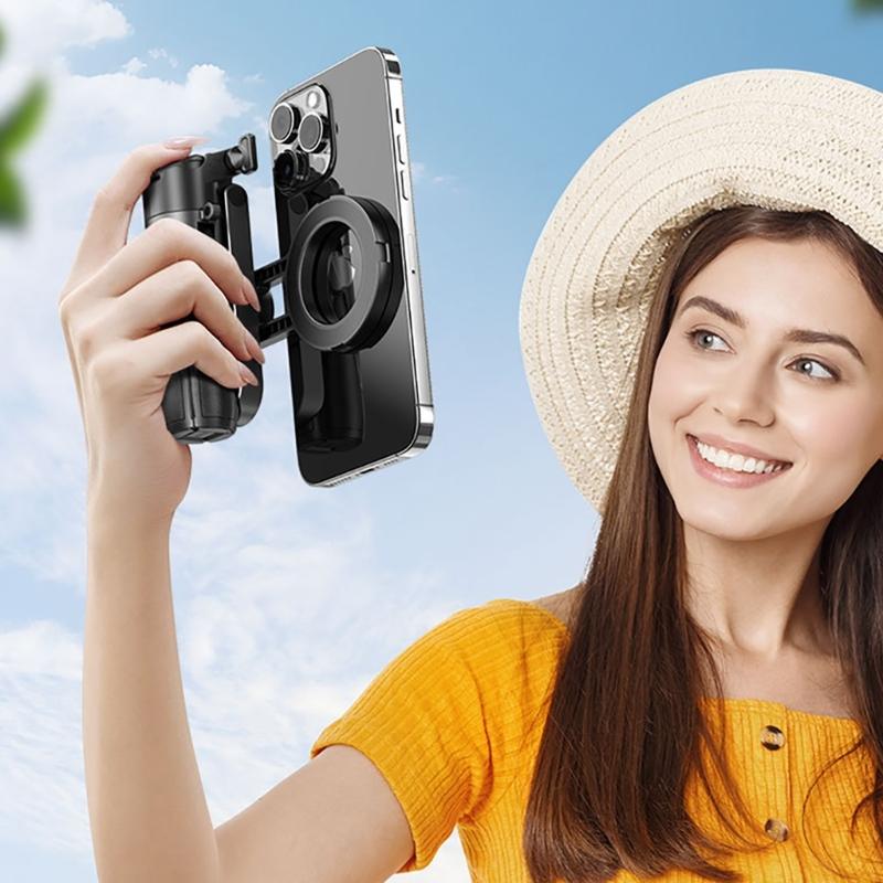 Ergonomic Portable Travel Tripod Stick 360 Rotatable Phone Holder For Phone Devices Wireless Control Photography Tool