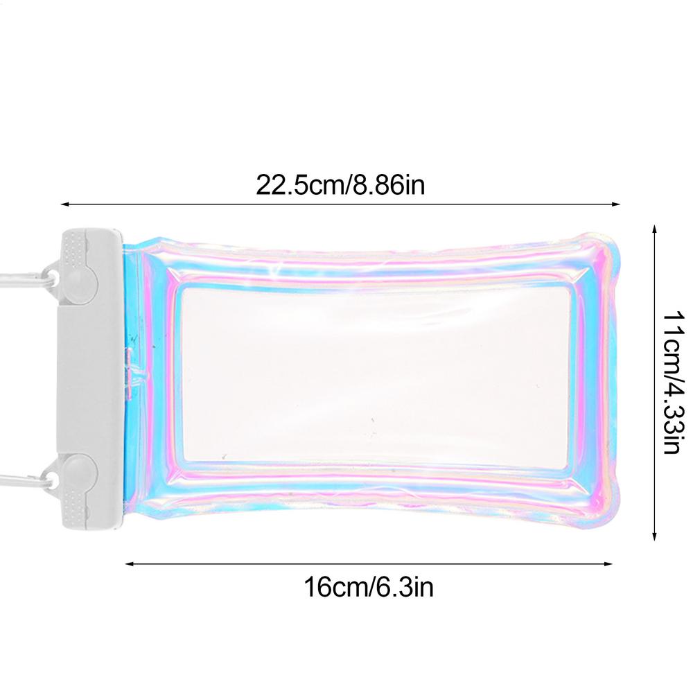 Portable Waterproof Phone Case Pouch Underwater Dry Bag With Neck Strap Luminous Swimming Bag Large Capacity Storage Bag