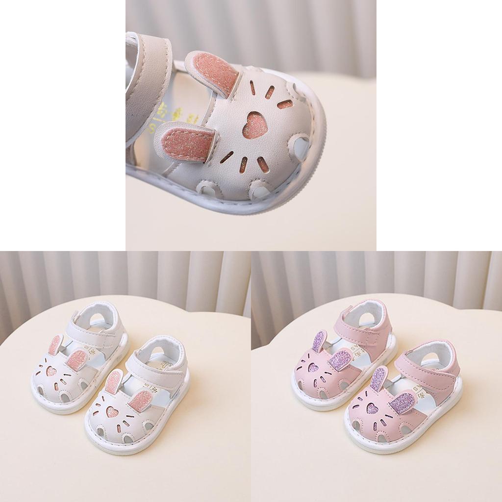 Sommer Baby Mädchen Kleinkind Schuhe mit Cartoon Design und Klettverschluss für Neugeborene und Säuglinge