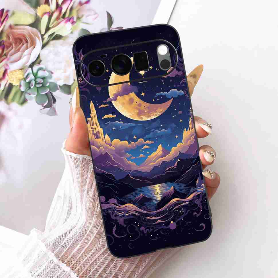 For Google Pixel 10 Pro 5G Case Fashion Painting Silicone TPU Black Soft Cover For Google Pixel 10Pro GEHN3 Phone Cases Bumper
