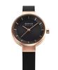 BERING Solar Sapphire Rose Mesh Strap [Officially Imported] Watch, Unisex, Shatter-Resistant, Scratch-Resistant Crystal, Long-Term Warranty,