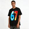 Fun Food Number 67 Print Casual Top For Adults And Teens Pure Cotton T-shirt