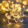 Cherry Blossom Fairy Lights, Battery Operated, Yellow Flower LED, Energy-Efficient, Plastic, for Home Garden, Wedding, Holiday, Christmas, Party, Outd