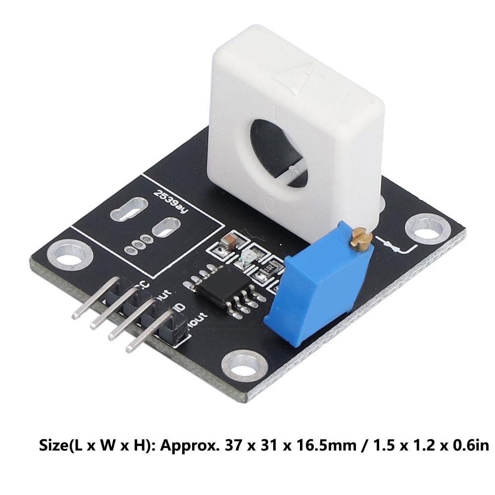 WCS1600 Hall Current Sensor DC5V DC100A Current Sensor Module for LM393 Operational Amplifier Adjustable