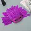 Geschenke Neuheit Feder Maskenballmaske Abnehmbar Hyperbel Karneval Maskenballmaske Party Augenmaske
