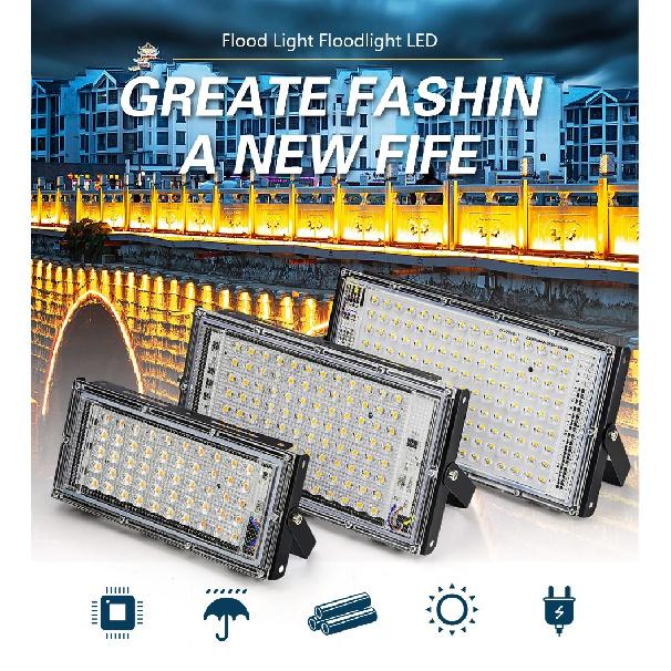 Flood light LED Spotlight For Outdoor House 50W 100W 150W AC 220V Foco LED Ceiling Spot Light Exterior Dowm Street Lighting