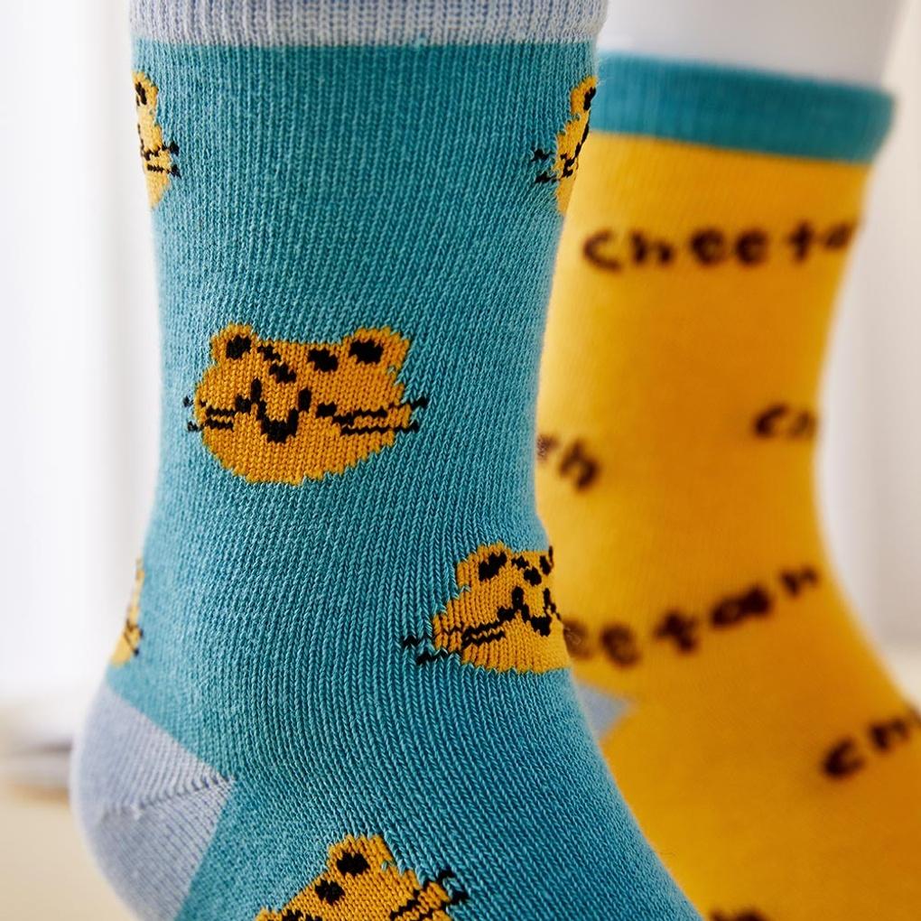 Leo Nápis Ponožky Sada 2 Zelené (Věk 4-7 let)_CZ8124014