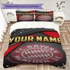 Custom Name Bayern Munich Pattern Bedding uilt Set uilt Cover Pillowcase Home Decoration Birthday Gift (1*duvet cover+2*pillowcase without core)
