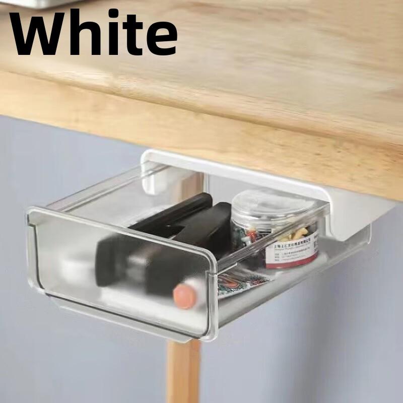 Skuff under skrivebord Skrivebord under bord Usynlig hylle