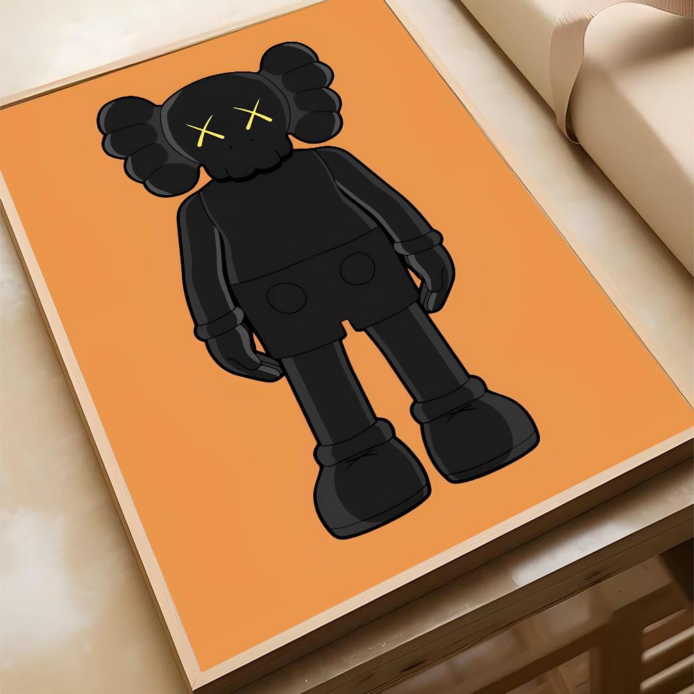 Graffiti Şiddetli Ayıcık Poster Kendinden Yapışkanlı Sanat Su Geçirmez Kağıt Sticker Kahve Evi Bar Odası Duvar Dekoru