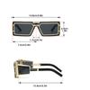 Non-polarized Square Sunglass Men Vintage Luxury Sunglasses Women Fashion Glasses