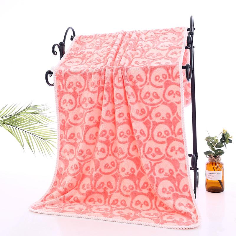 

Новое жаккардовое банное полотенце из кораллового флиса, мягкое, впитывающее, класс А, 100% хлопок, бытовое банное полотенце, утолщенное полотенце-обертывание one size