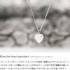 Cloud-Jewelry PLN-3 Simple Heart Heart-Shaped Plate Pendant Women's Necklace [Wooden Gift Box Included] Sterling Silver 925 pln-3