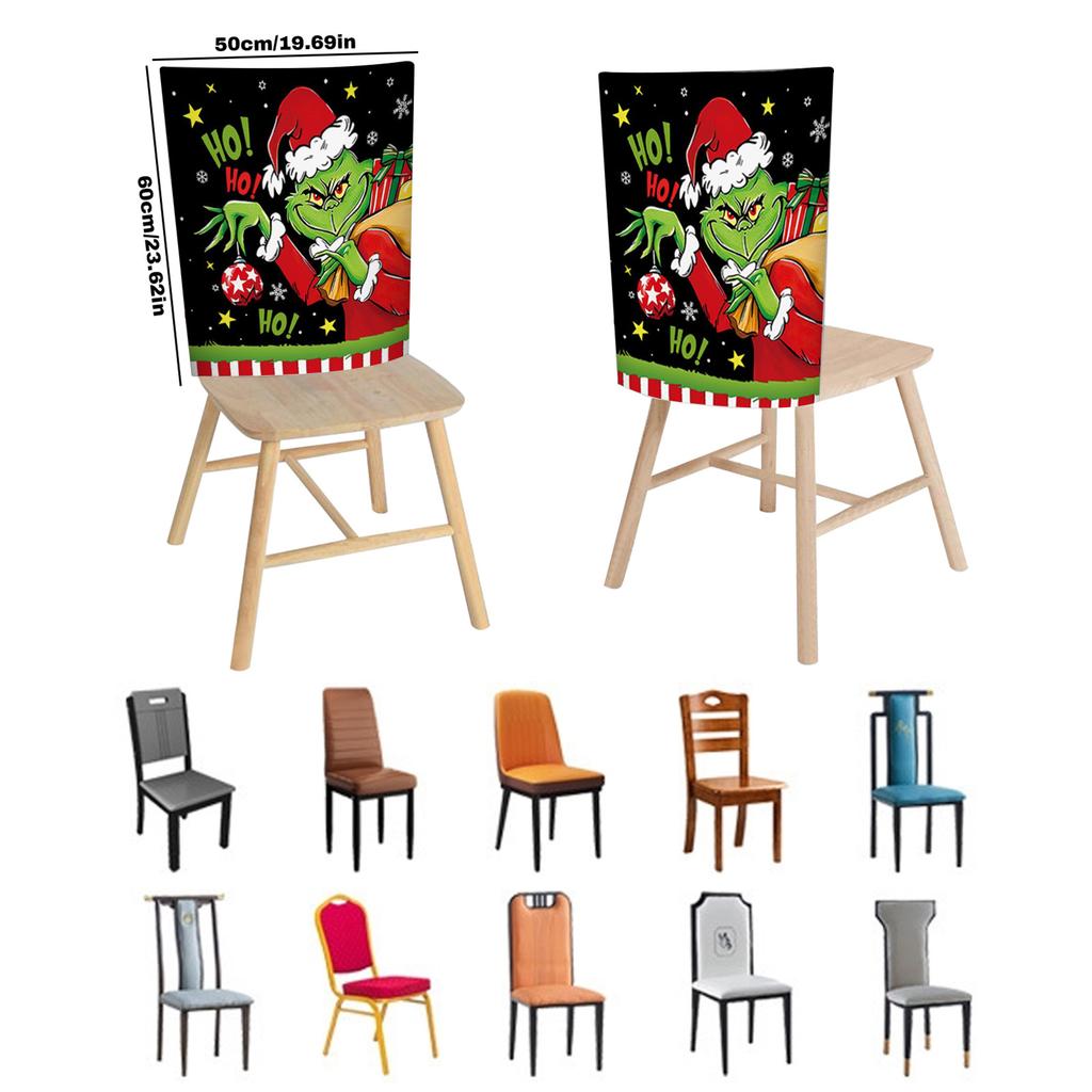 Christmas Chair Back Covers Gnome Chair Covers Xmas Dining Chair Covers For Home Kitchen Dining Room Decor,Not Elastic,19.6in*23.6in
