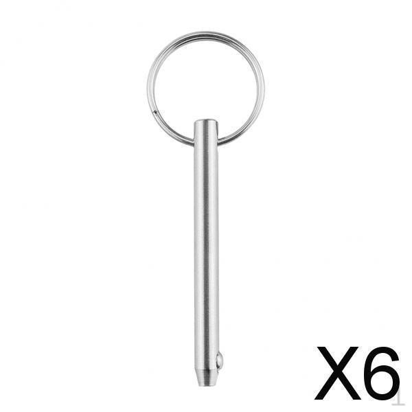 

6x 5x76mm Stainless Steel Yacht Bimini Top Deck Hinge Quick Release Ball Pins