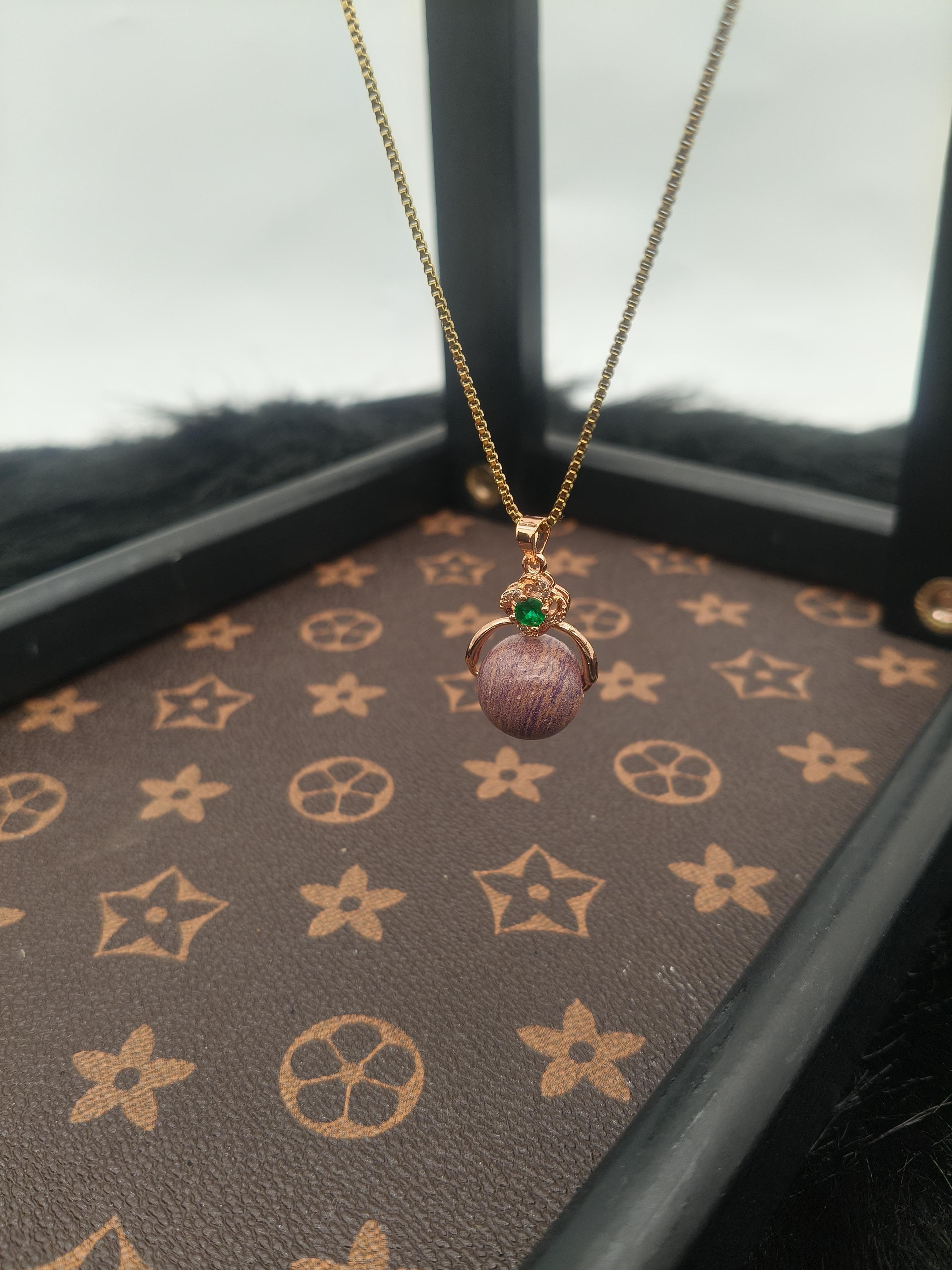 Purple-Pink Zen Calm Incense Necklace