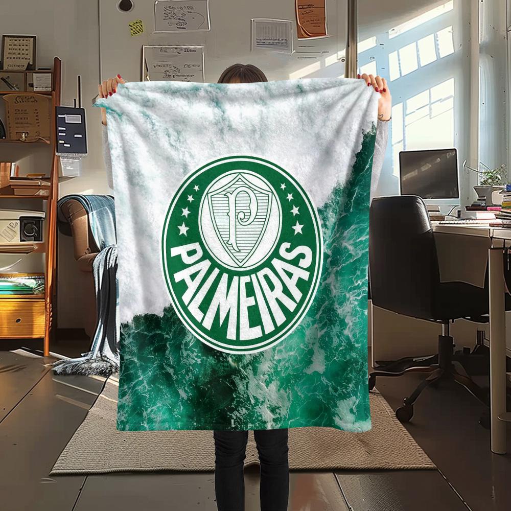SE Palmeiras Flannel Blanket, High quality Comfortable for All Seasons, Home Decor, Warmth and Comfort