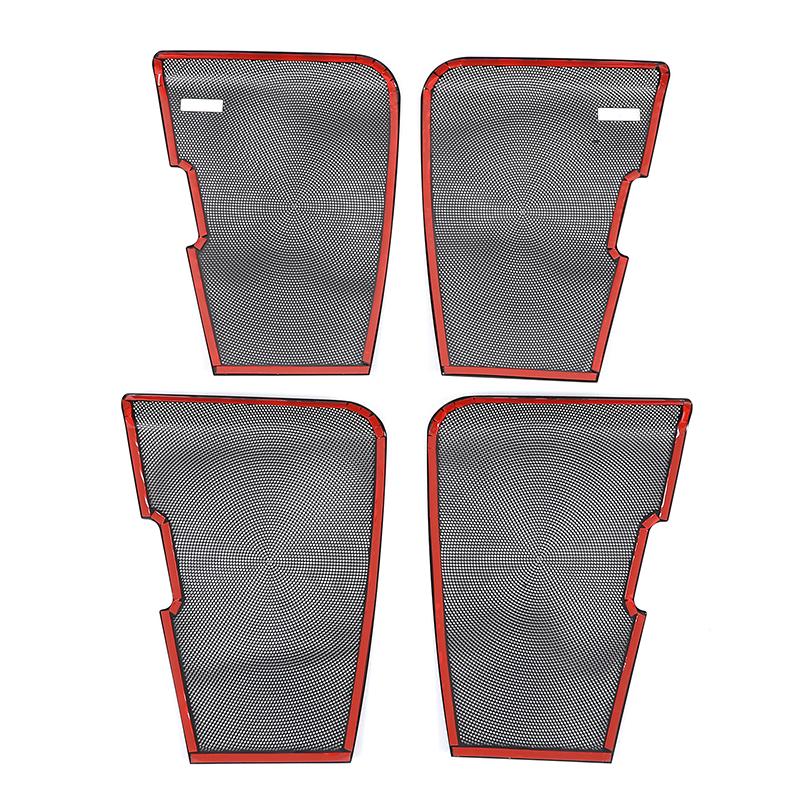 Stainless Steel Car Audio Speaker Door Loudspeaker Cover Trim For Land Rover Discovery 4 LR4 2010-2016 Interior Accessories
