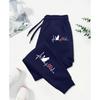 Dog Red Heart Electrocardiogram Printing Printed Woman Pant Street Soft  Sweatpants Sport Fashion Trousers Autumn Pants