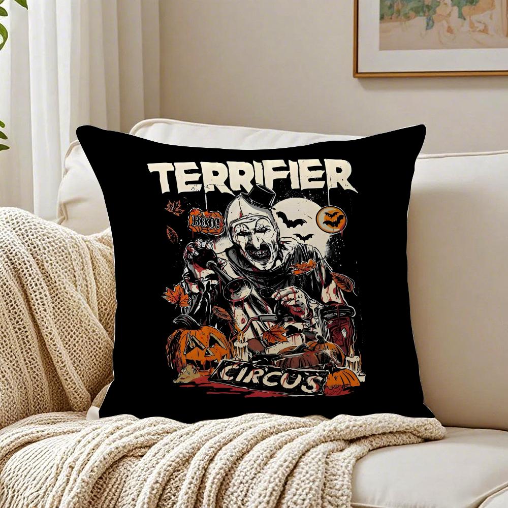 

Scary Horror Movie TTerrifier Cushion Cover Pillowcase Antidustmite living Room Sofa Decor Cushion Room 30X30cm