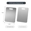 304 Stainless Steel Double-Sided Square Chopping Board, Thickened Multifunctional Kitchen Cutting Board