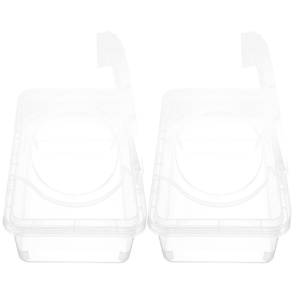 2 Pcs Napkin Box Baby Wipes Diapers Wet Container Pp Reusable Dispenser Refillable