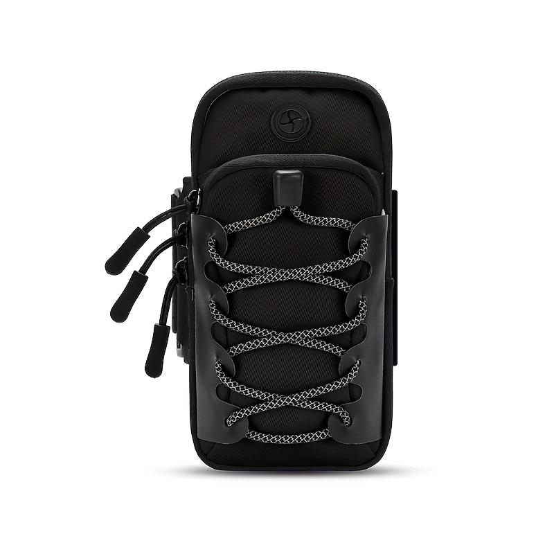 

Secure Sports Phone Arm Bag, Casual Nylon Arm Strap Pouch for Running, Fitness & Outdoor Use, Universal for Men & Women чёрный