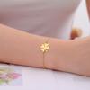 Simple And Stylish Four Leaf Clover Double Layer Couple Bracelet Irish Lucky Symbol Jewelry Gift