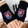 Cartoon Printed Fingerless Gloves For Boys And Girls