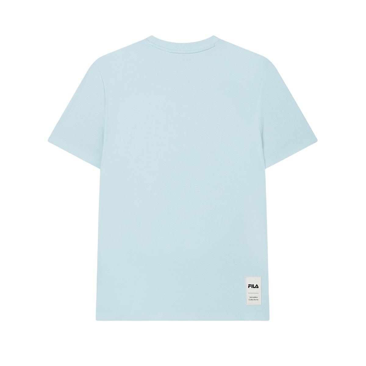 

New FILA SS24 T Shirt Men s Jade Sky Blue F11M428106FLB 170/92A/M