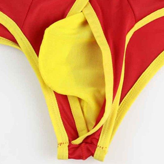 Longjiang Tanga Barevný Blok Síťovina Muži Tenké Rychleschnoucí G-stringy na Spaní