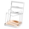 Knife Block Holder Kitchen Utensils Holder, Cutting Board Rack Pot Pan Lid Holder for Kitchen