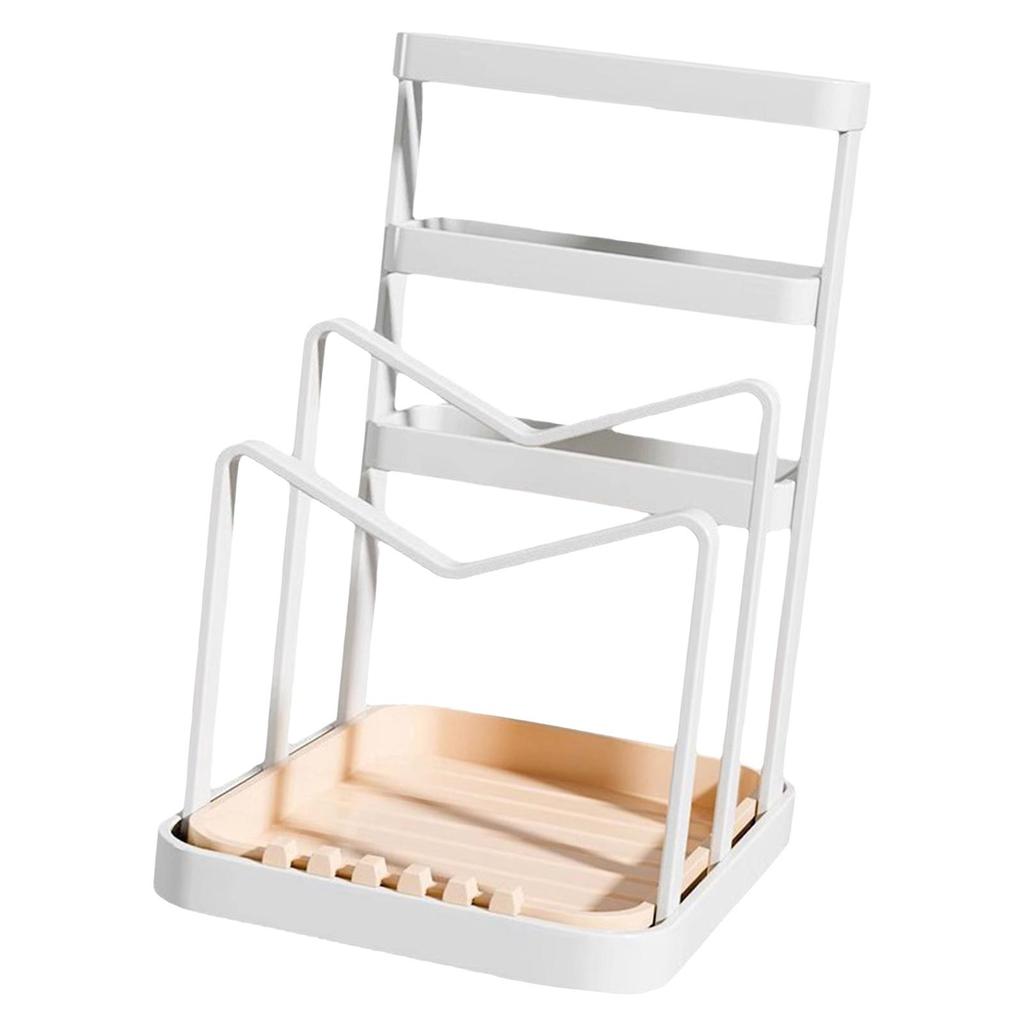 Knife Block Holder Kitchen Utensils Holder, Cutting Board Rack Pot Pan Lid Holder for Kitchen
