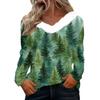 Long Sleeve Shirts For Women Cute Tops Christmas Prints Tees Blouses Casual Plus Size Basic Tops Pullover