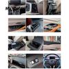 For BYD Sealion 5 DMI 2025 2026 Car ABS Carbon Fiber Grain Interior Decoration Button Panel Cover Trim Stickers Accessories