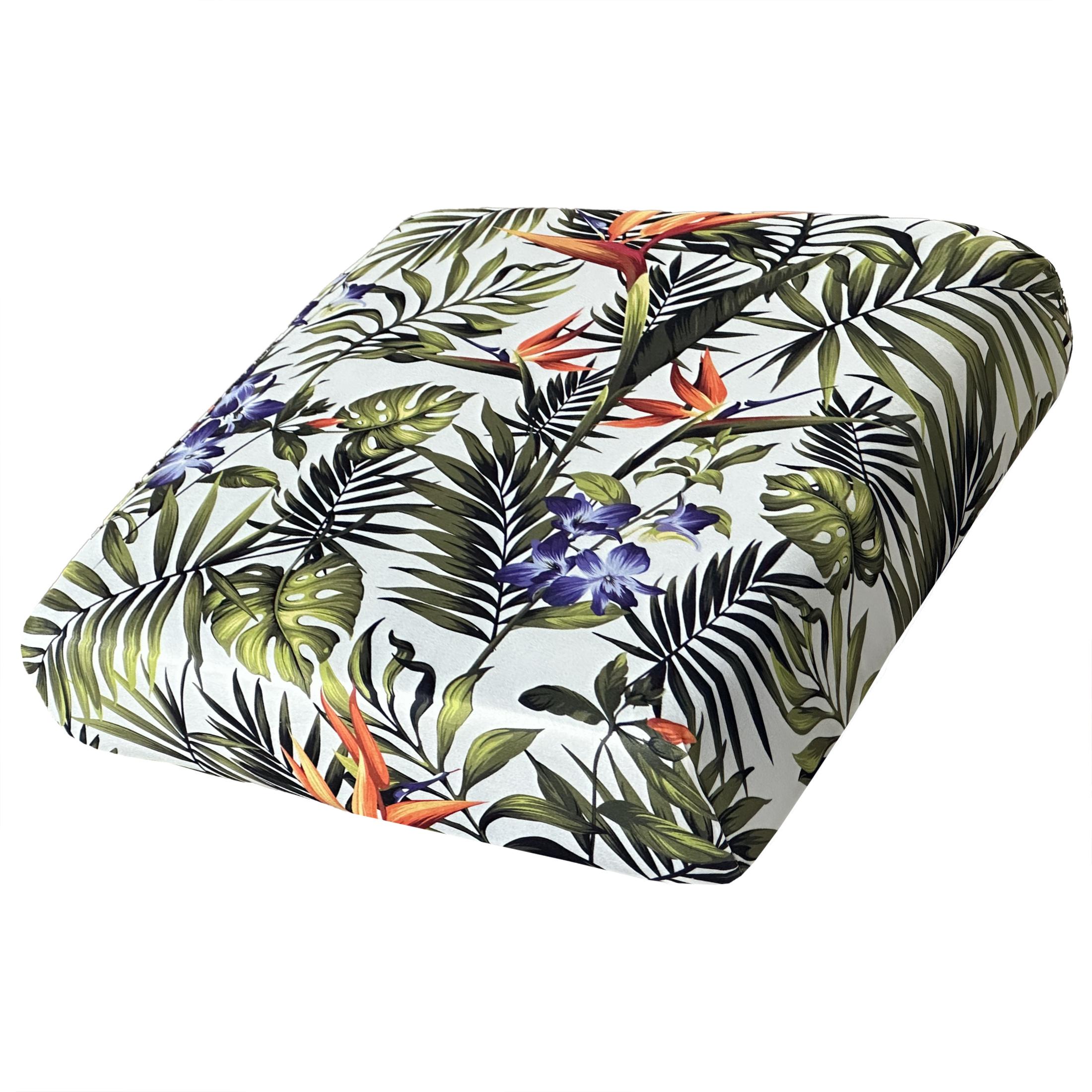 

Tropical Rainforest Leaf Printed Milk Silk Sofa Cover, Elastic Sofa Cover, Dust-Proof And Detachable Sofa Cover S